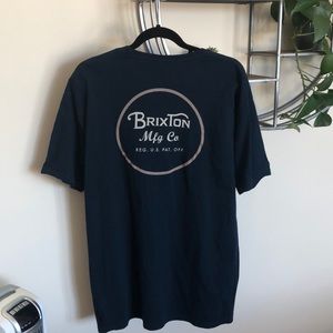 Brixton blue t shirt sized L